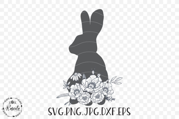 Bunny with a Bouquet of Flowers Graphics & Illustrations Review