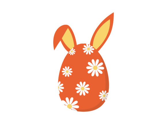 Easter Egg Ears Flowers Vector: Fresh Graphics for Editorial Design