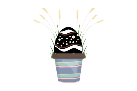Easter Egg Flowers Style: Graphics and Illustrations for Modern Publishing