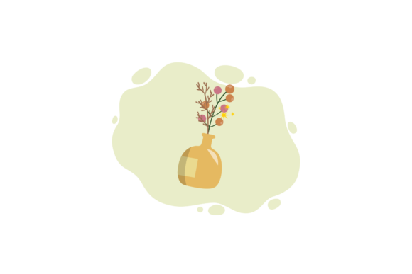 Flowers Botanical Beautiful Liquid Shape Graphics and Illustrations