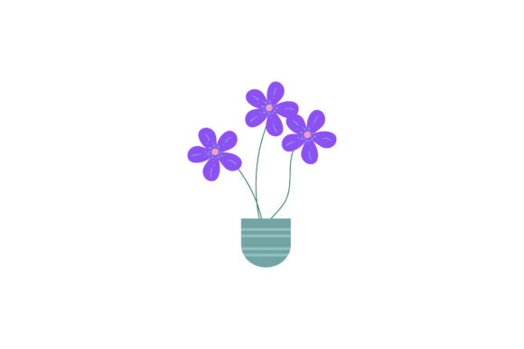 Flowers Pot Bloom Natural Graphics and Illustrations