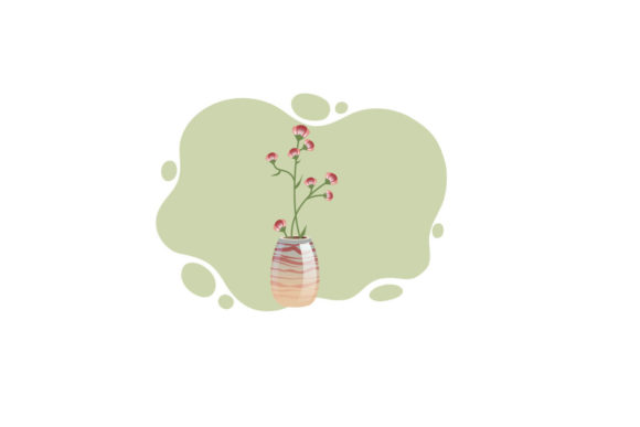 Flowers Romantic Decorative Design Style Graphics and Illustrations