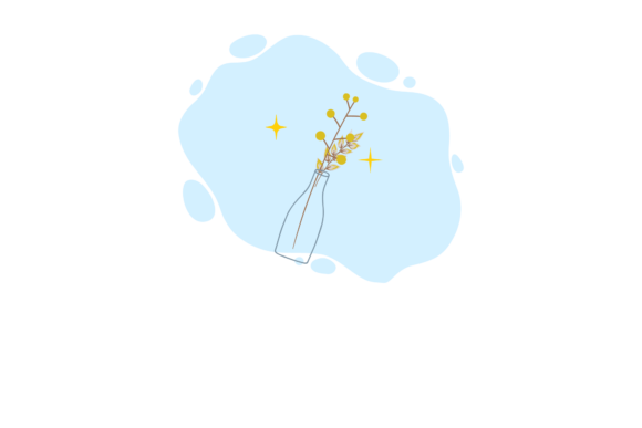 Hand Drawn Flowers Natural Liquid Art Graphics and Illustrations Review