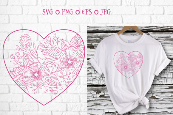 Silhouette Heart Zentangle Flowers: Graphics & Illustrations Review
