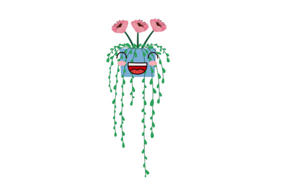 Spring Flowers with Happy Expression: Fresh Graphics and Illustrations for Modern Blogs