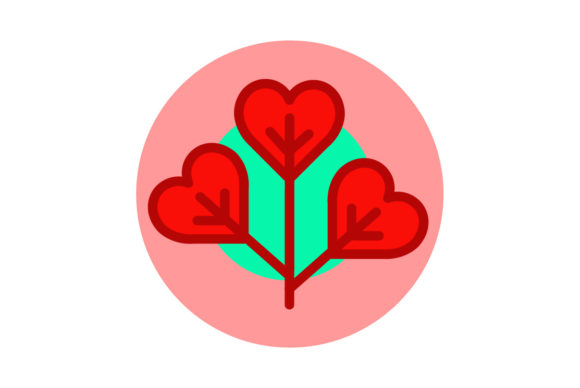 Valentine Icon Heart Flowers: Graphics & Illustrations Review