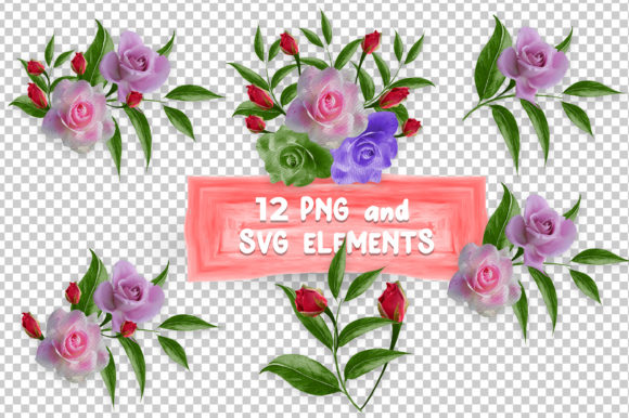 Watercolor Rose Flowers Clipart Review