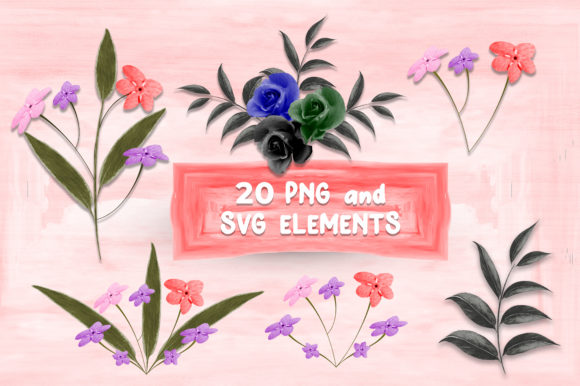 Watercolor Roses and Wild Flowers Graphics and Illustrations Review